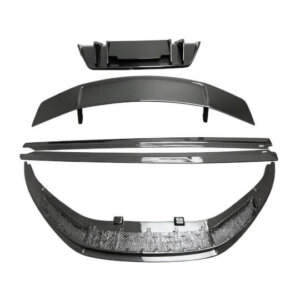 audi r8 carbon fiber rear spoiler left view