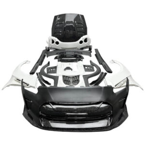 니산 GTR R35 바디 키트 카본 파이버 전면 보기