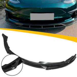 tesla model 3 frontlippe aus kohlefaser vorderansicht