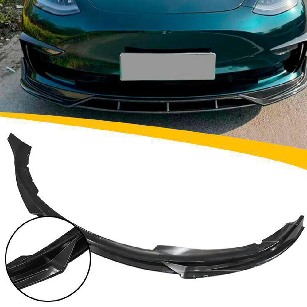 tesla model 3 carbon fiber front lip