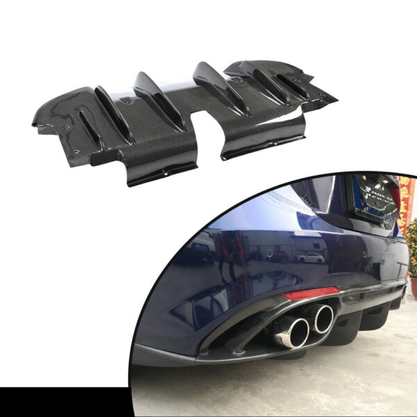 alfa romeo carbon fiber diffuser left view