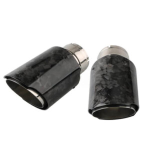 carbon fiber exhaust tips isometric view