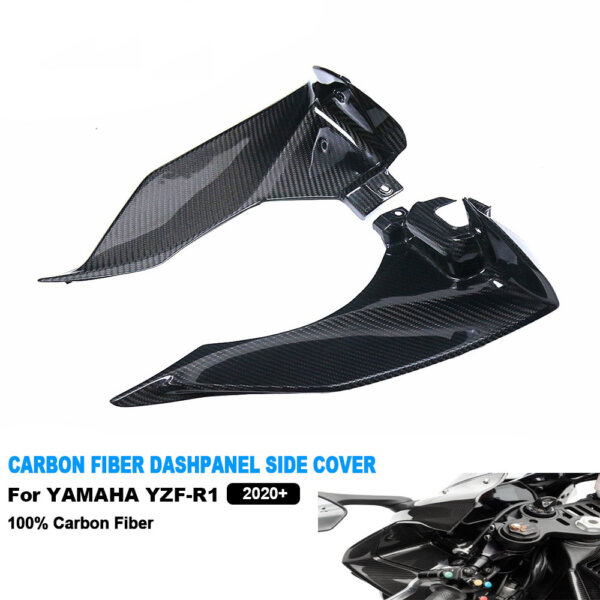 custom carbon fiber dashboard side view