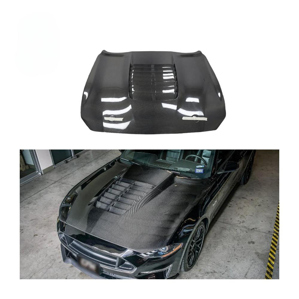 mustang carbon fiber hood