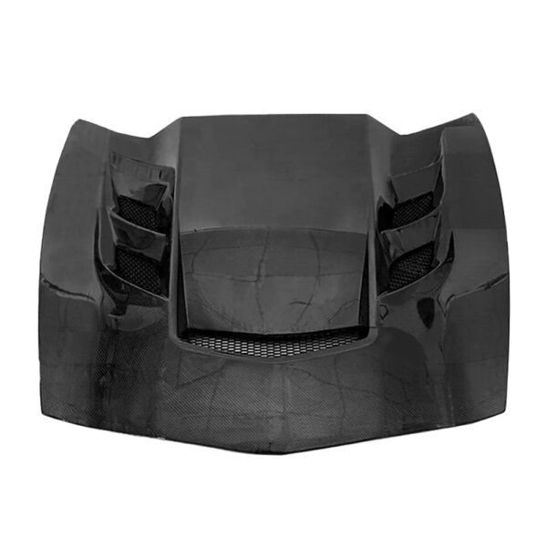 ram air hood with carbon fiber blister chevy colorado isometric view