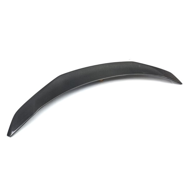 carbon fiber rear spoiler angle view
