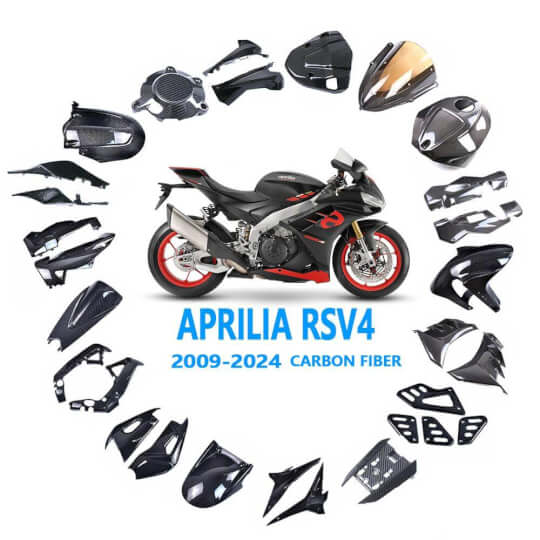 aprilia rsv4 kohlefaser-verkleidungssatz