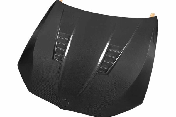 carbon fiber hood front view