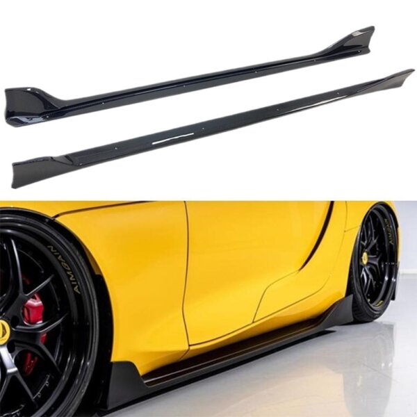 A90 carbon fiber side skirt