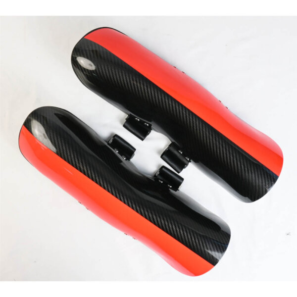 Home 8 carbon fiber ski shin arm guards color options